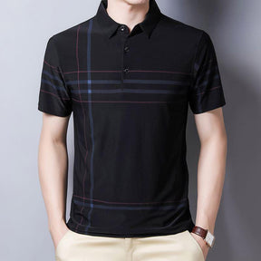 Camisa Polo Listrada - Elegante - Manfine