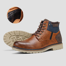 Bota Masculina De Couro Rústica