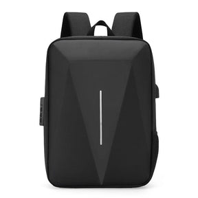 Mochila Executiva Minimal - Notebook 15`, Impermeável, Porta USB e Trava TSA - Manfine