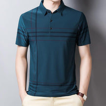 Camisa Polo Listrada - Elegante - Manfine