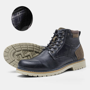 Bota Masculina De Couro Rústica