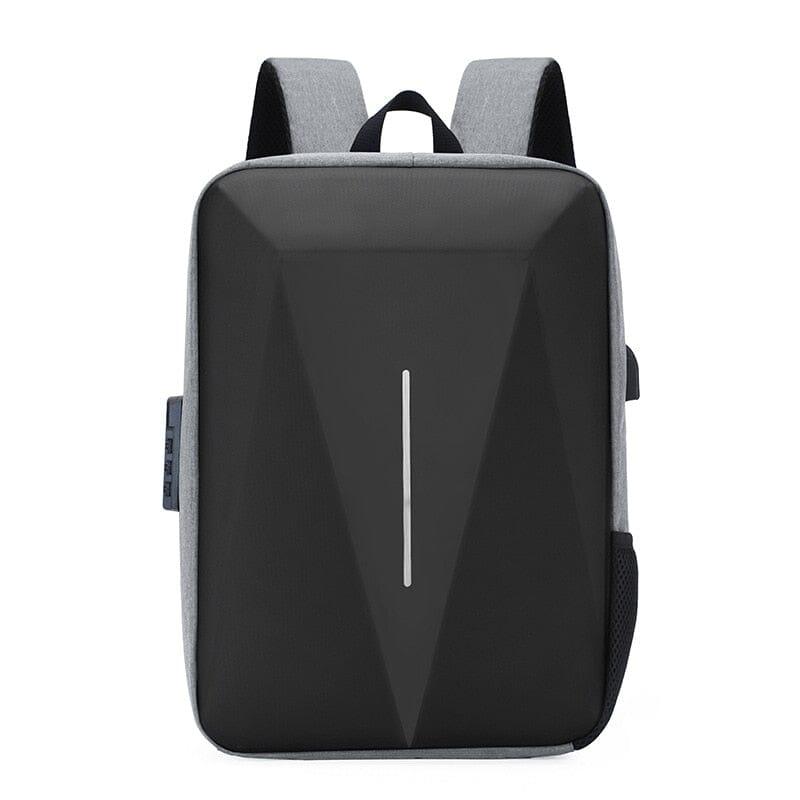 Mochila Executiva Minimal - Notebook 15`, Impermeável, Porta USB e Trava TSA - Manfine