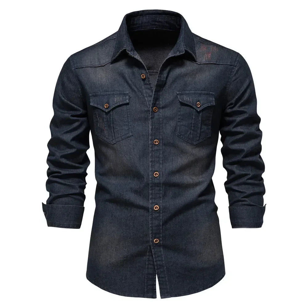 Camisa Jeans Masculina - Constantine