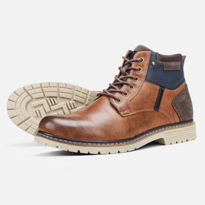 Bota Masculina De Couro Rústica