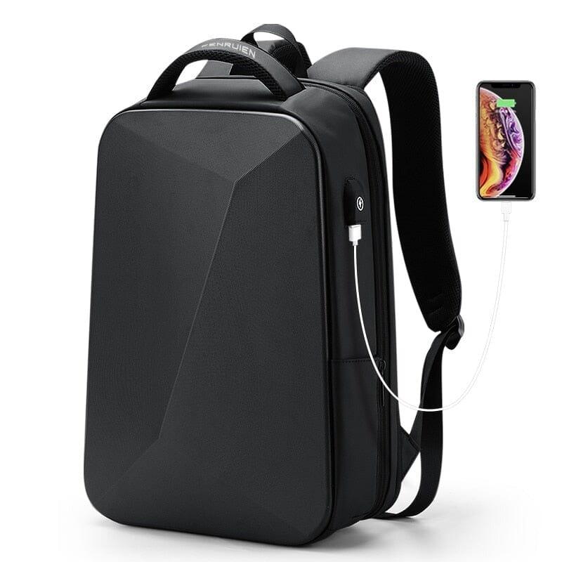 Mochila Executiva Fenruen - Notebook 14`, Expansível, Impermeável e Porta USB - Manfine