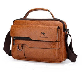 Bolsa de Couro Masculina Transversal Moderna - Manfine