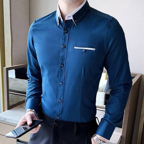 Camisa Social Manga Longa SlimFit - Manfine