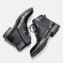 Bota Masculina De Couro Rústica