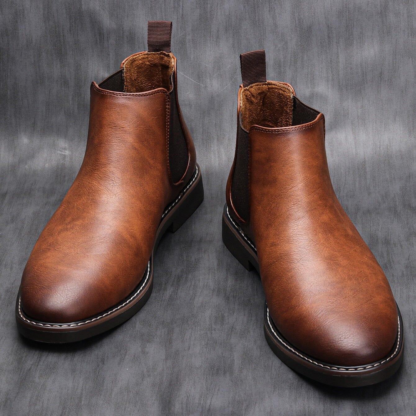 Bota Masculina de Couro com Palmilha Comfort - Madrid - Manfine