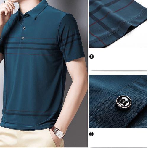 Camisa Polo Listrada - Elegante - Manfine