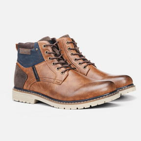 Bota Masculina De Couro Rústica