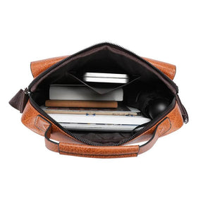 Bolsa de Couro Masculina Transversal Moderna - Manfine